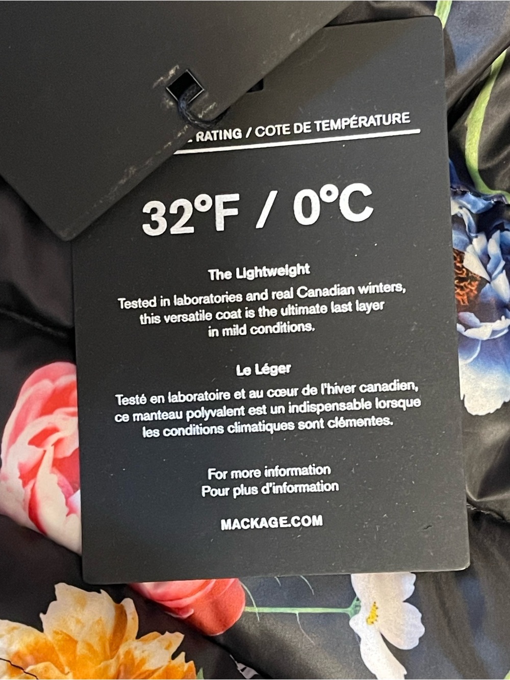 Mackage Black Floral Quilted Puffer Jacket - Picture 13 of 14
